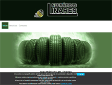 Tablet Screenshot of neumaticoslinares.com